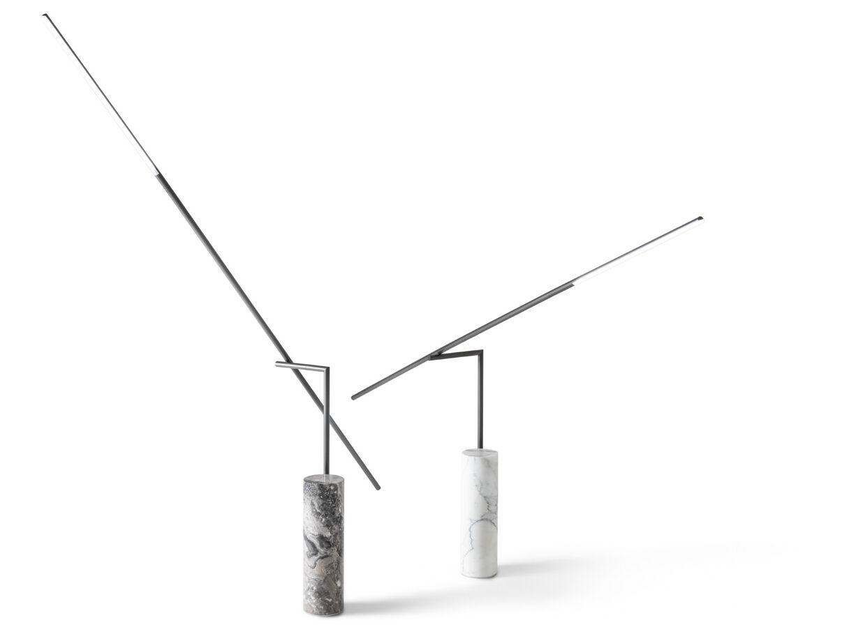 Окрашенный металл и мрамор светодиодный торшер Giorgetti LIBRA ARCH-00081103