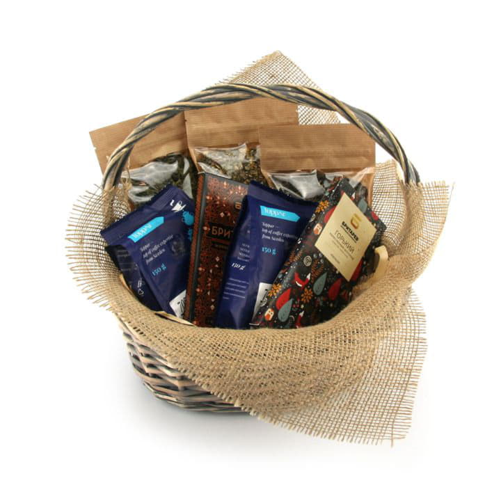 Подарочная корзина чай-кофе-шоколад Santreyd 9010 - Вид №1