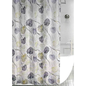 91826864 Шторка для ванной комнаты GINI Hx-1282-3 180x180см цвет синий STLM-1360213