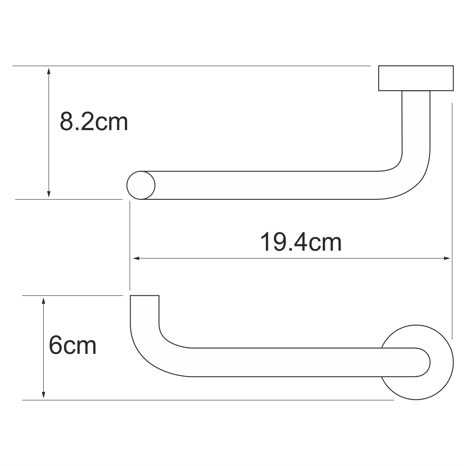 K-9496 Donau Держатель туалетной бумаги WasserKRAFT Donau K-9400  - Вид №2