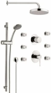 Rubinetterie Mariani Душевой набор с лейкой Noir 17c-no