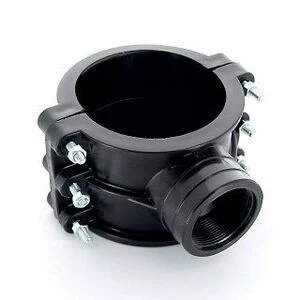 Врезка монтажная 110 x 2" ВР, 6 болтов, для труб ПНД UNIDELTA