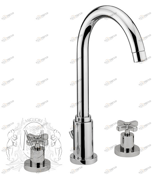 Cмеситель MIGLIORE Naxos ML.NAX-7612 для раковины на 3 отверстия ML.NAX-7612.CR