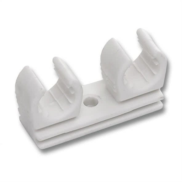 798291822 SANHA 9829C клипса для медных труб двойная 18-22 мм  - Вид №1