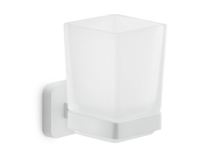 Матовый стеклянный настенный держатель зубной щетки