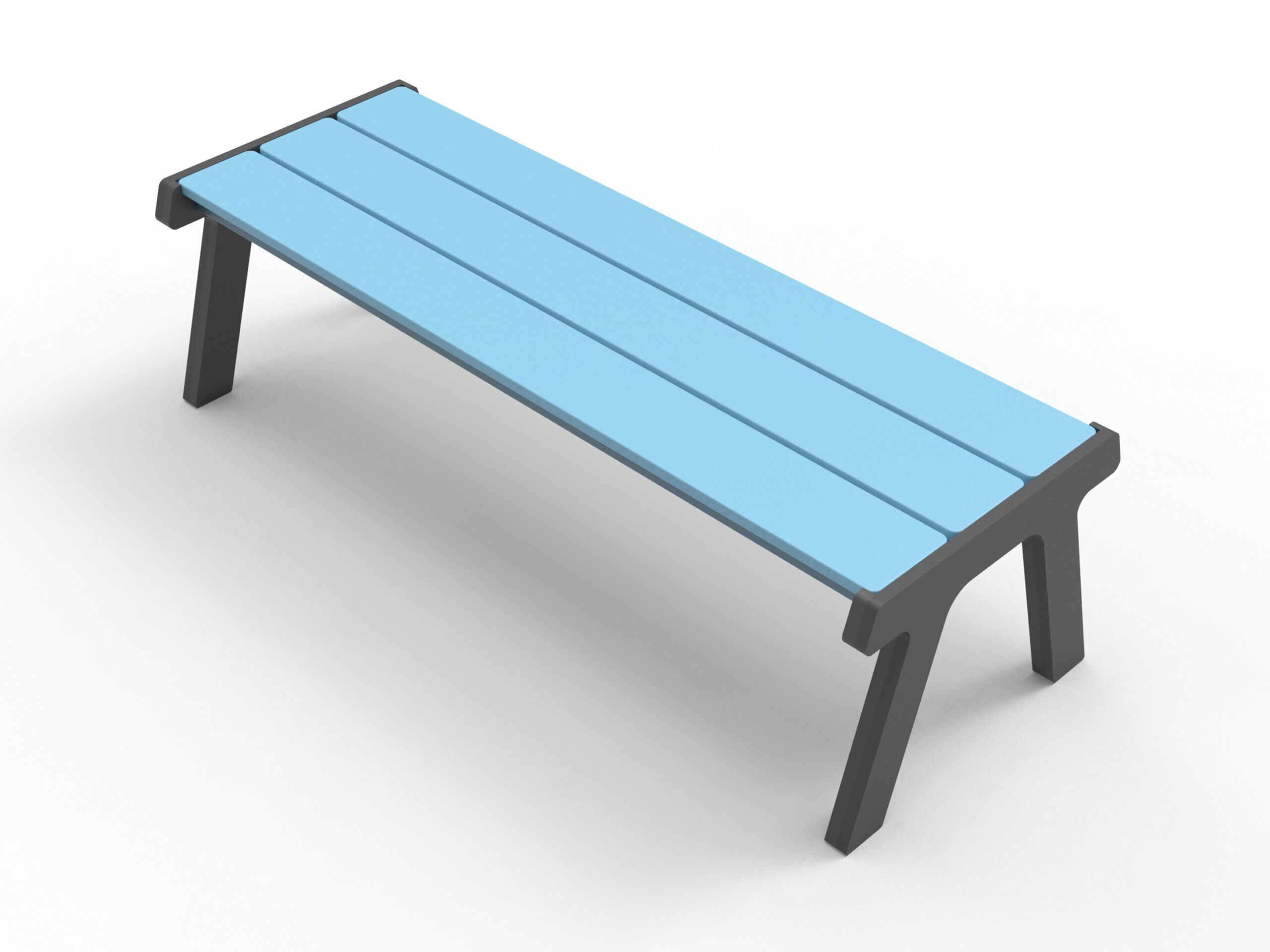 Скамейка из полиэтилена без спинки Donye MOONLIGHT ARCH-00135157 - Вид №8