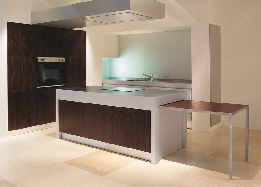 Strato Cucine Кухня с островом из нержавеющей стали и дерева венге Npu (non plus ultra) sun-id-1373628 - Вид №2