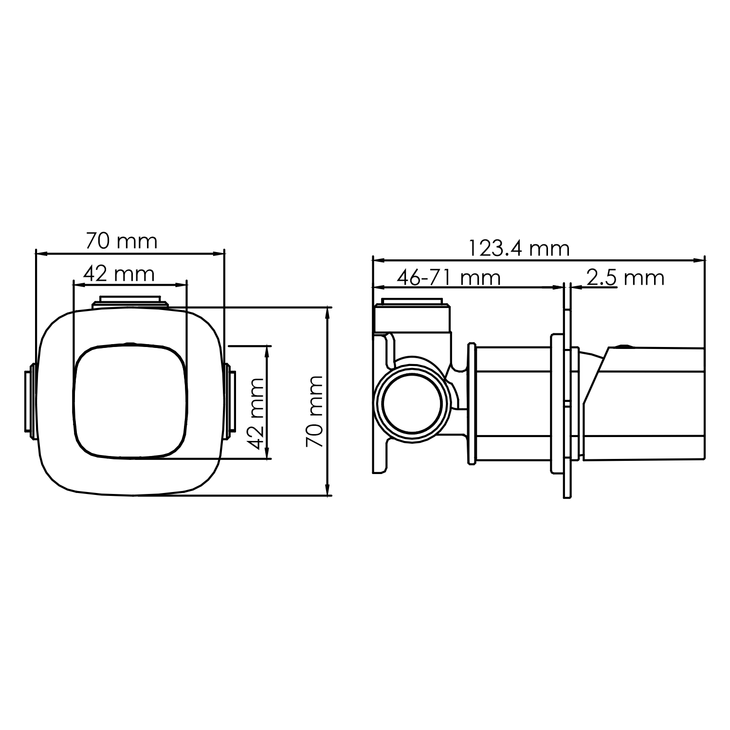 8651 Naab Смеситель для душа WasserKRAFT Naab 8600  - Вид №1