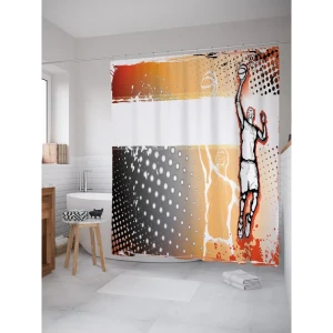 93793912 Шторка для ванной Мяч в кольцо 180x200 см sc_16527 STLM-1334358