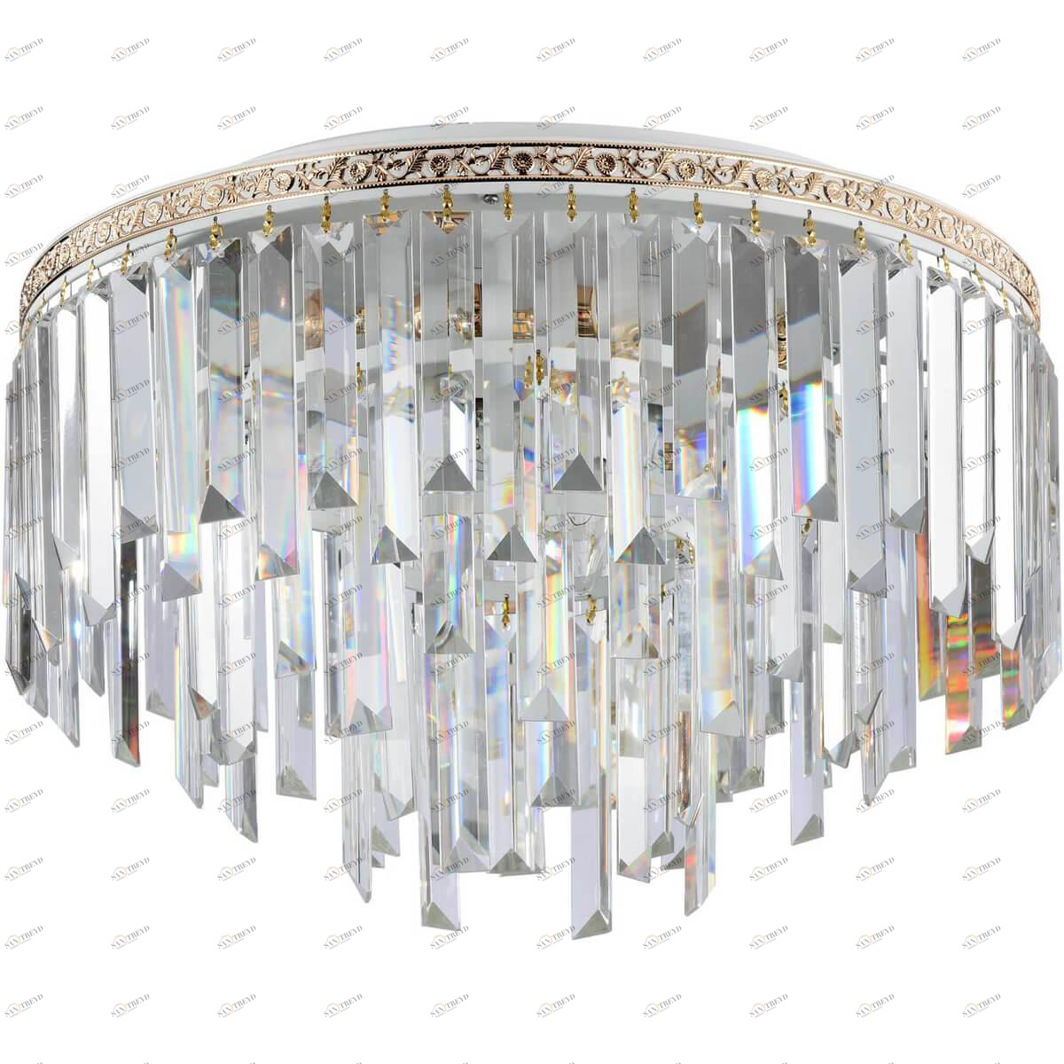 Подвесная люстра Stilfort Kristalina 2110/03/06C STILFORT ДИЗАЙНЕРСКИЕ, KRISTALINA 00-3888502 Золото;прозрачный 