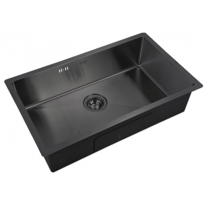 Мойка Zorg INOX-PVD 7444 GRAFIT, Zorg pvd 7444 GRAFIT Мойка кухонная прямоугольная Zorg  - Вид №1
