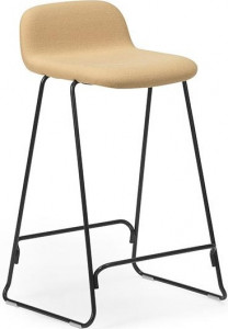 602590 Barstool 65 Вт. назад Полная обивка cm Черная сталь / Synergy Normann Copenhagen Just