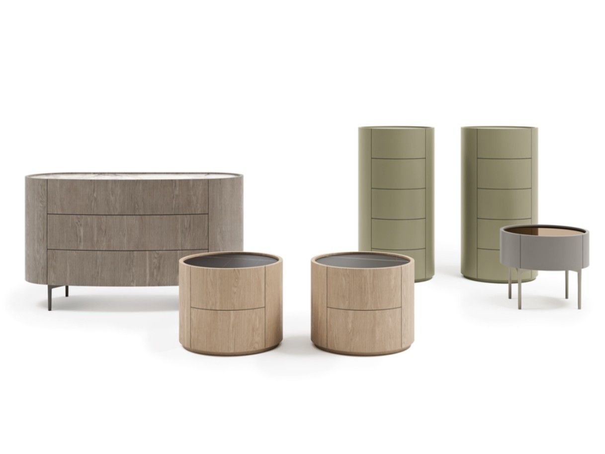 Деревянная круглая тумбочка с ящиками Dall'Agnese Ронда ARCH-00080542 - Вид №1