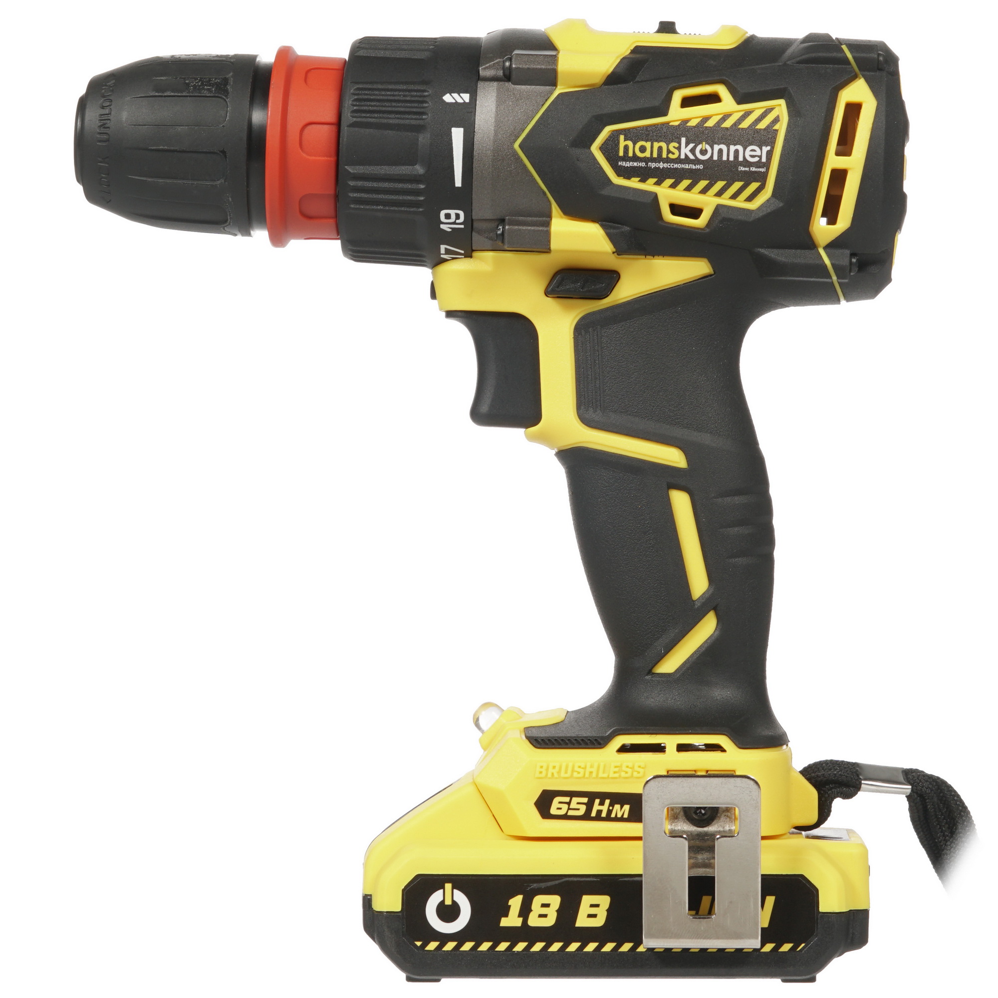 Дрель-шуруповерт Hanskonner HCD1865BLC 4725565 STDN-0015457