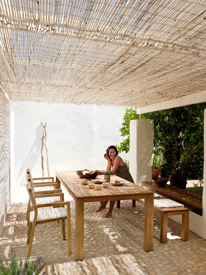 TRIBÙ Садовая скамейка из тика Kos 04034 - Вид №3