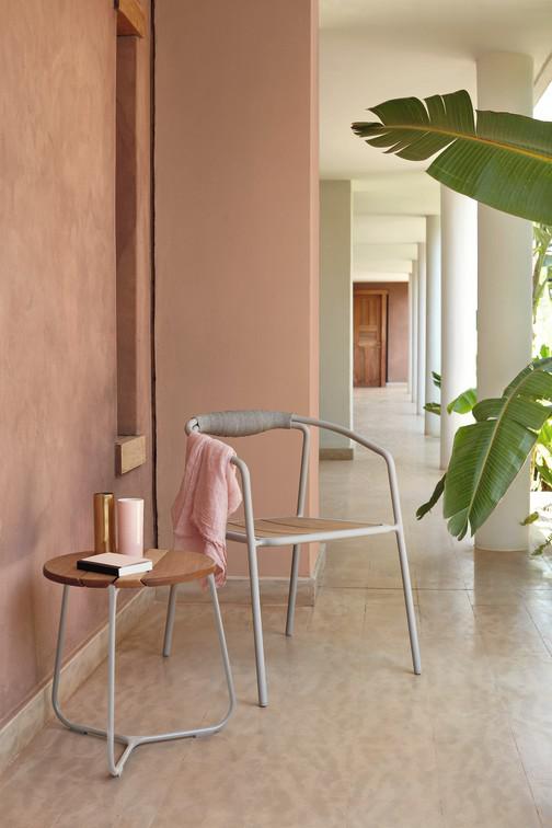 Стул кремень веревка 4,5мм перец + teak Manutti Duo MNST37 - Вид №11