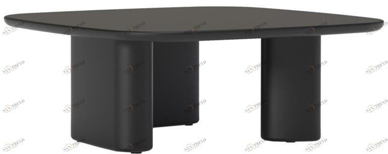 Grado Design Низкий квадратный журнальный столик из мдф  Peb-tb-ct-sq 