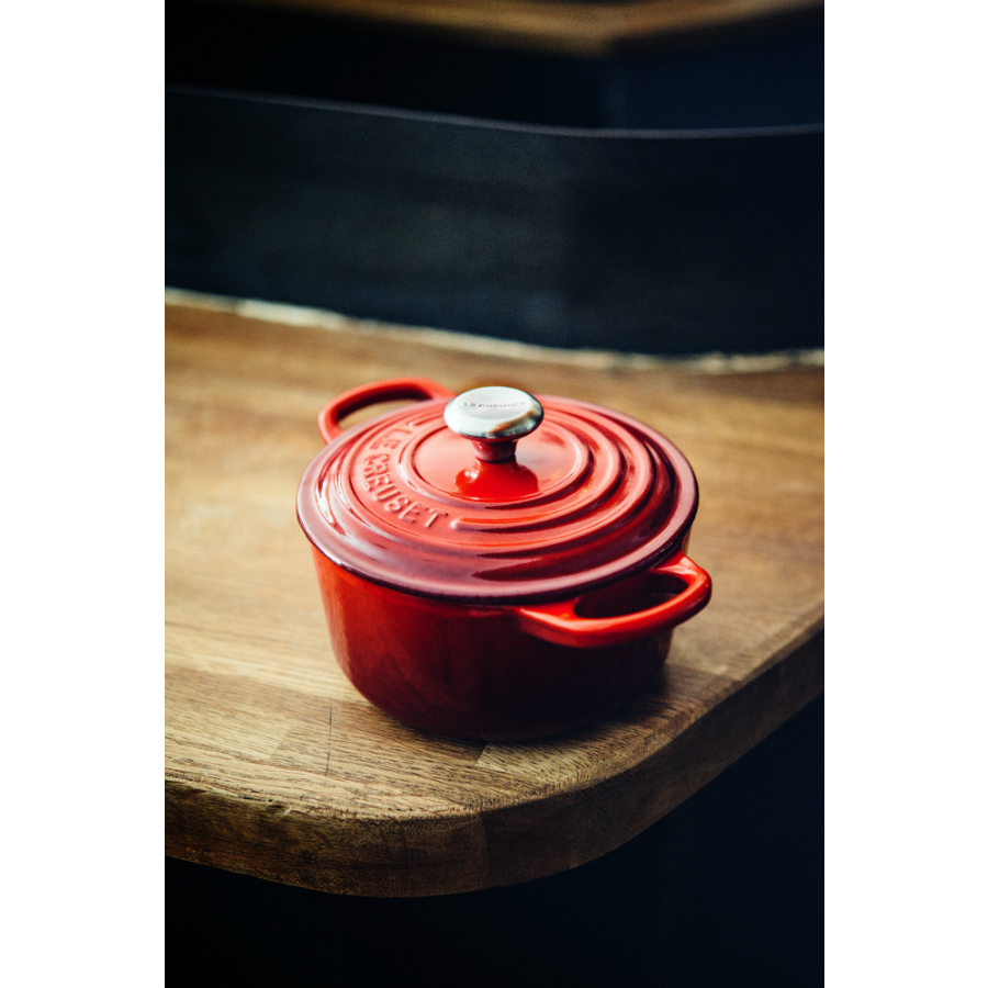 Кокотница чугунная Le Creuset, Ø10 см, вишневая 21001100600461 - Вид №2