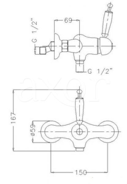 Смеситель MIGLIORE Oxford ML.OXF-6338.DO для душа - золото ML.OXF-6338.bi.DO - Вид №2