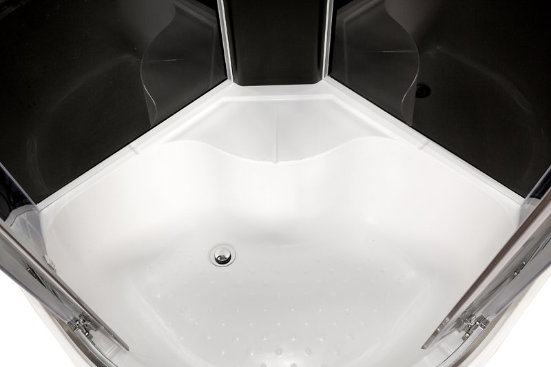 ЕМ1512 L N LED Душевая кабина DETO Серия EM BМ4510 N с гидромассажем BLACK - Вид №6