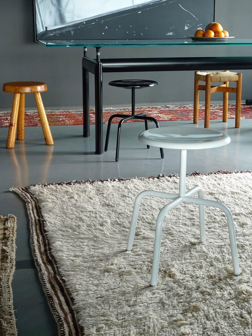 Atelier Haußmann Низкий табурет из стали и дерева sun-id-1512925 - Вид №4