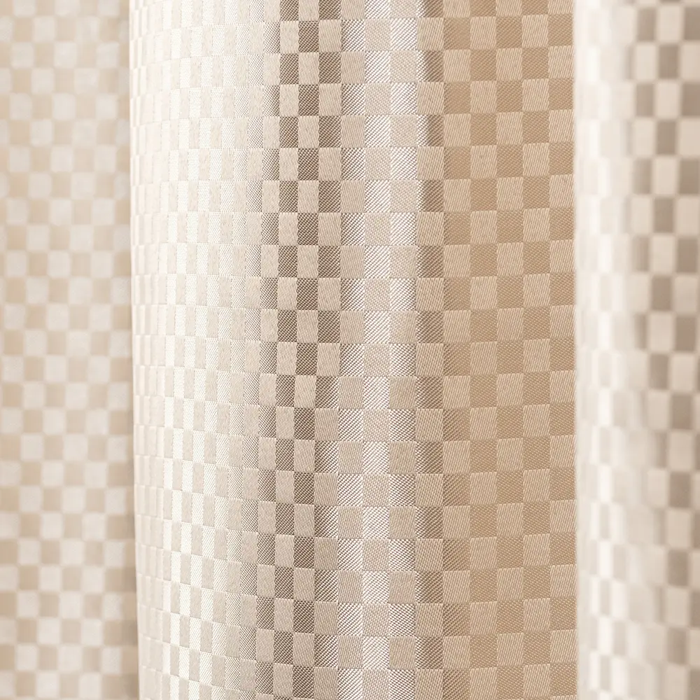 Штора для ванной Checks 180x80 см полиэстер цвет бежевый VERRAN Cheks STLM-2001180 - Вид №3