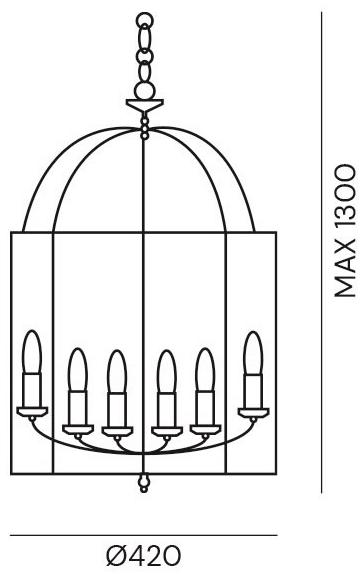 Il Fanale Подвесной светильник из латуни и стекла Rilegato 504.00.80/506.00.80 - Вид №3