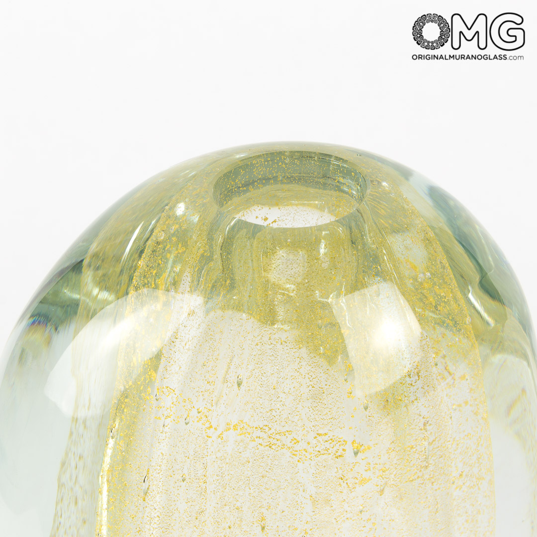 2919 ORIGINALMURANOGLASS Ваза Купол - Золотая коллекция - Original Murano Glass OMG 13 см  - Вид №1