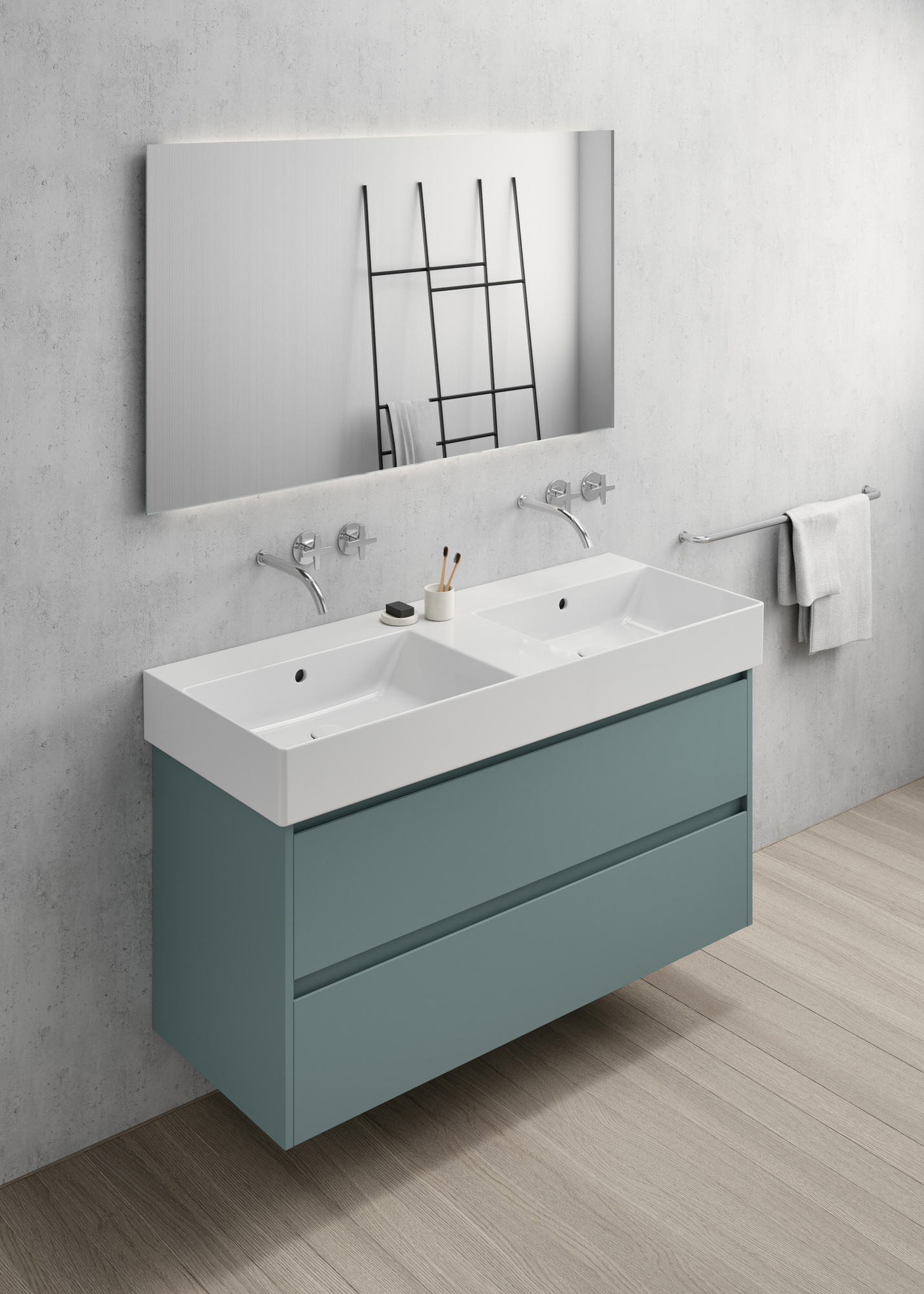 9425111 Подвесная раковина настенная овальная GSI ceramica  белая  - Вид №2