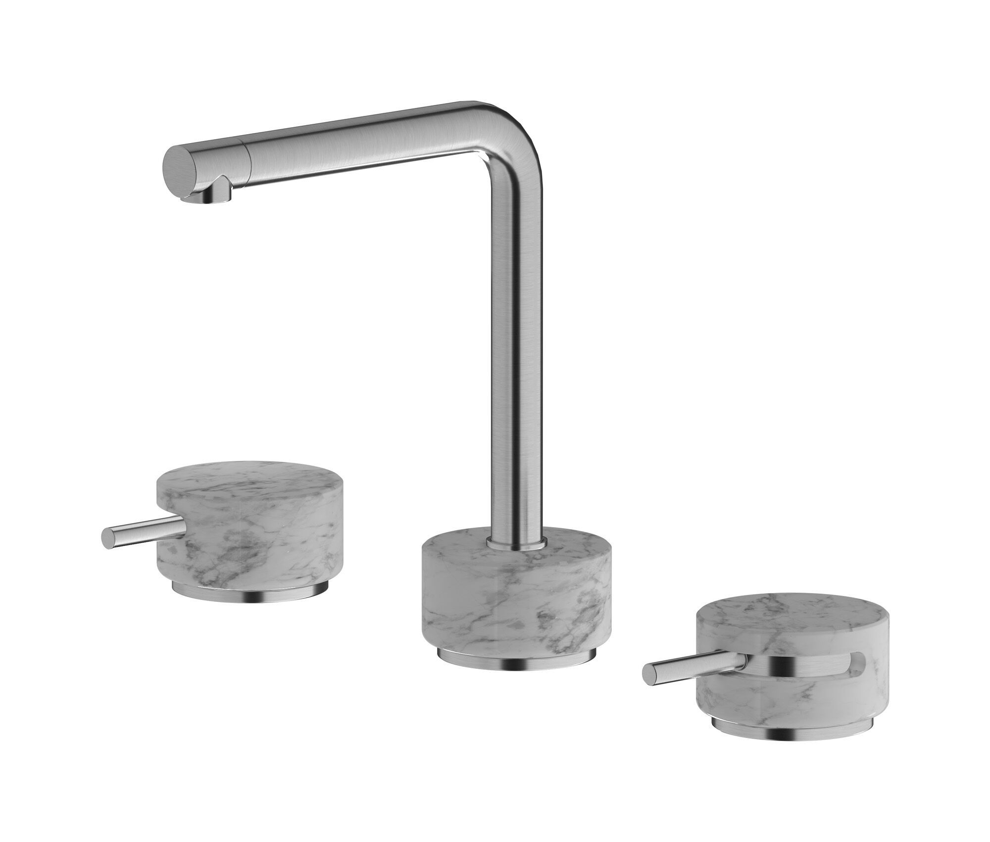 Смеситель для раковины с 3 отверстиями для мраморной столешницы IB мрамор + мрамор Elle ARCH-00055279 - Вид №17