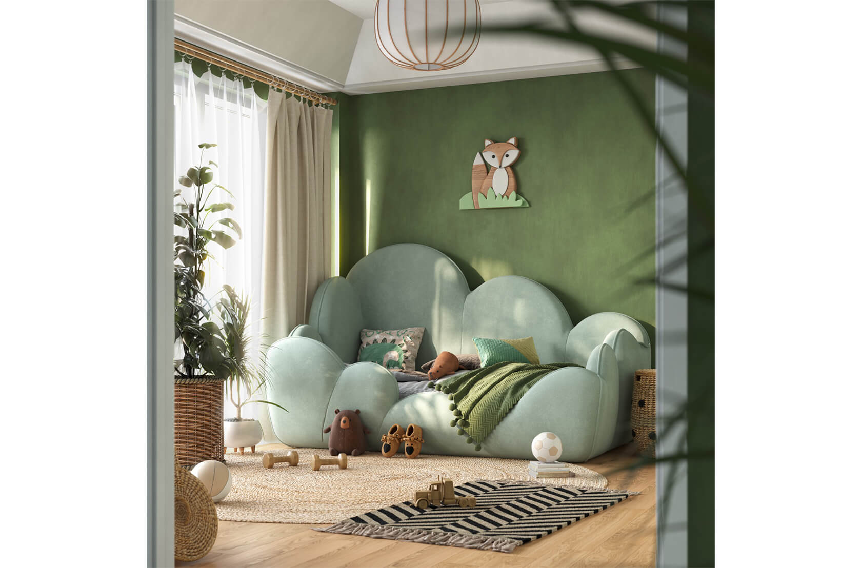 CIST208 Детская односпальная кровать Дино Circu 