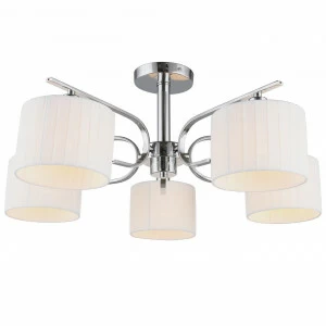Потолочная люстра Omnilux Neviano OML-34207-05 OMNILUX NEVIANO 328313 Белый;хром