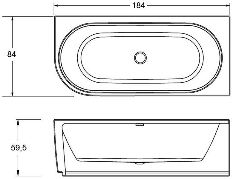 BD0600500000000 Ванна Riho Desire Santreyd - Вид №2