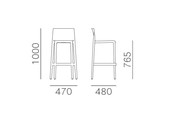 Полипропиленовый стул Pedrali ARCH-00106314 - Вид №11