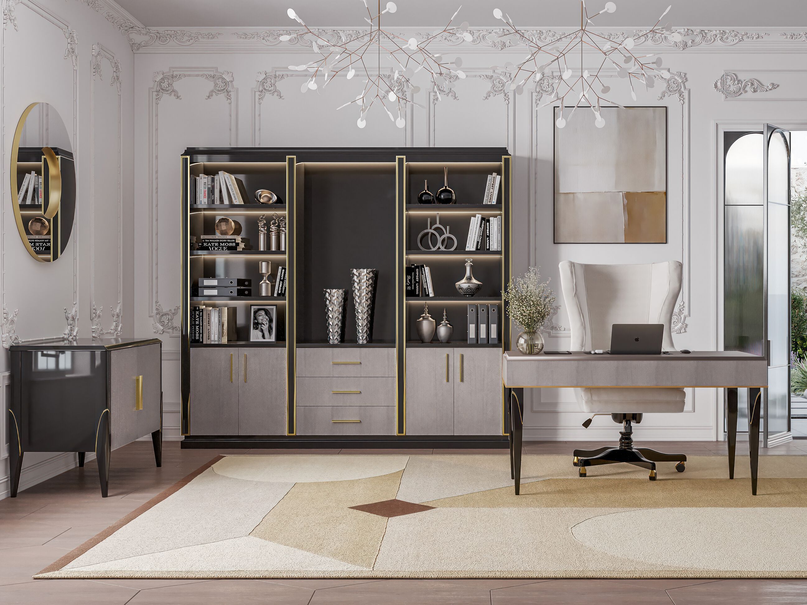 Деревянный прямоугольный стол с ящиками GUERRA VANNI Studio Privè ARCH-00123592 - Вид №1