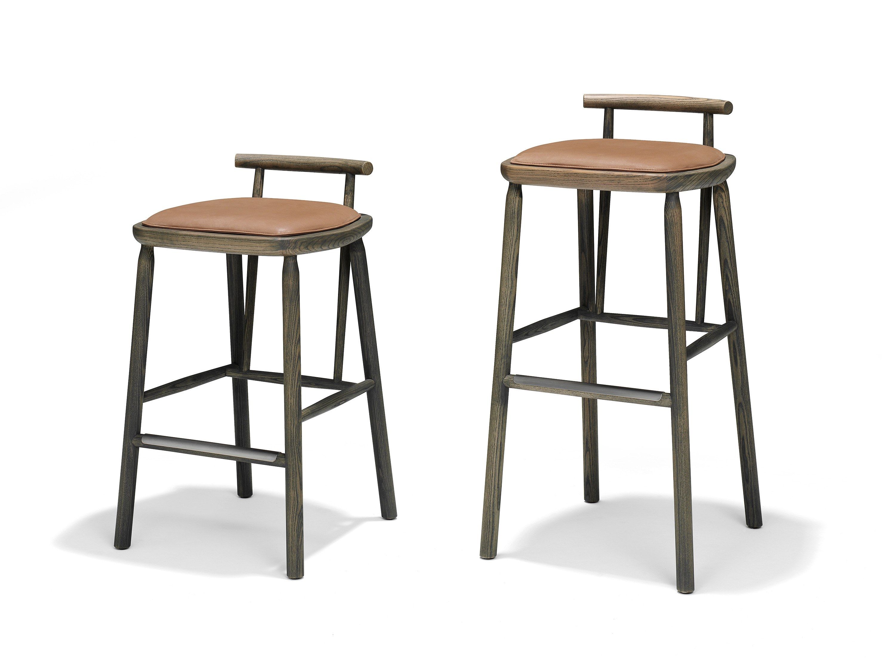 Деревянный барный стул с мягким сиденьем Linteloo Oiseau ARCH-00050518 - Вид №5