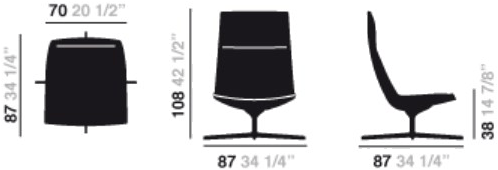 arper 4-спицевое кресло Catifa 70 2007 - 2035 - Вид №7