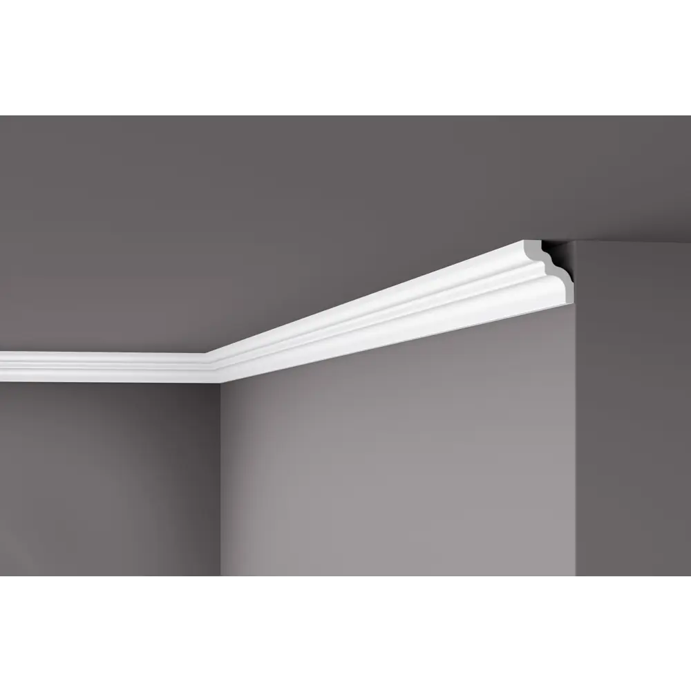 Плинтус потолочный полистирол ударопрочный NMC WT9 белый 42х49х2000 мм STLM-2162381 - Вид №5