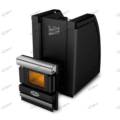 Дровяная банная печь Кирасир Rolling Stones Black Santreyd 40