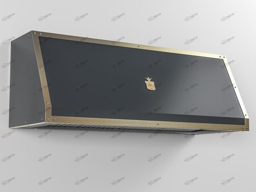 Officine Gullo Профессиональная настенная металлическая вытяжка в современном стиле со встроенной подсветкой sun-id-1441355