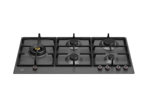 Встраиваемая газовая плита из нержавеющей стали