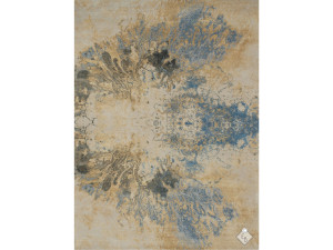 Прямоугольный ковер ручной работы из бамбуковой шерсти и шелка