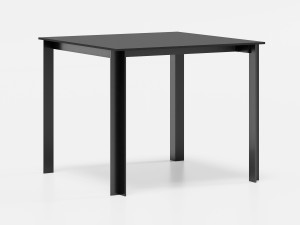 Квадратный стол с алюминиевой рамой