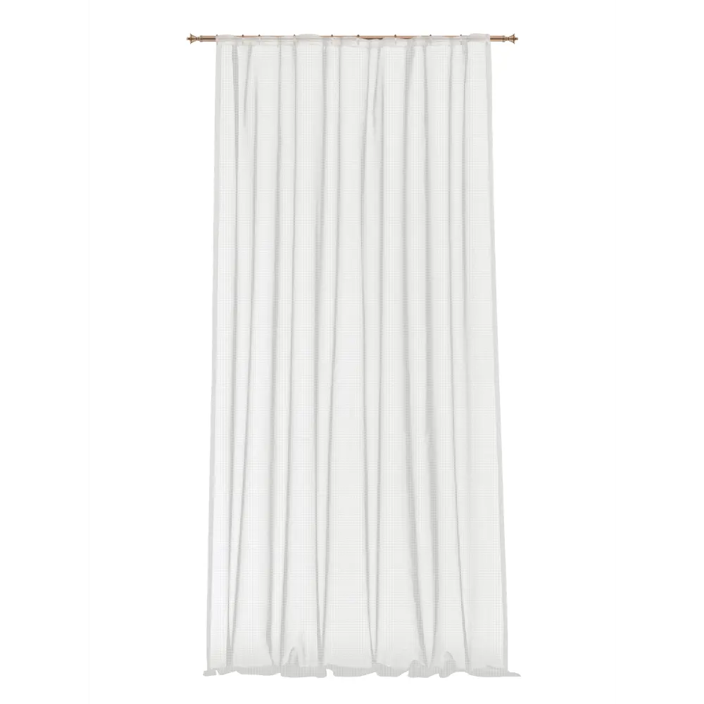 MIAMOZA Тюль белый на ленте 300×280 см для элегантного интерьера 85059800 STLM-0057904 - Вид №2