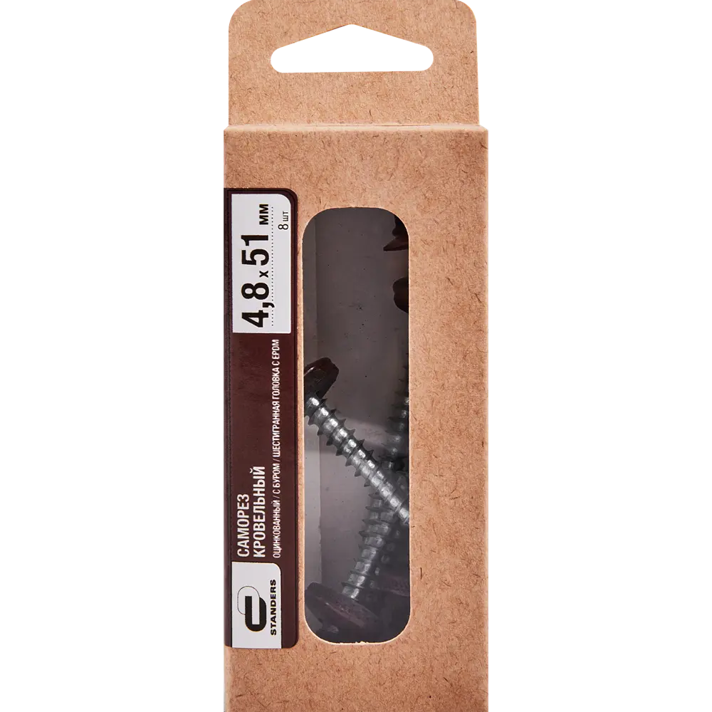 Кровельные саморезы STANDERS с буром для металлочерепицы и профнастила 89212955 STLM-1012138 - Вид №3