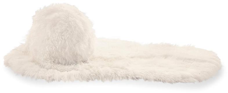 Scarlet Splendour Коврик из овчины с длинным ворсом Snow white sun-id-1414340 - Вид №1