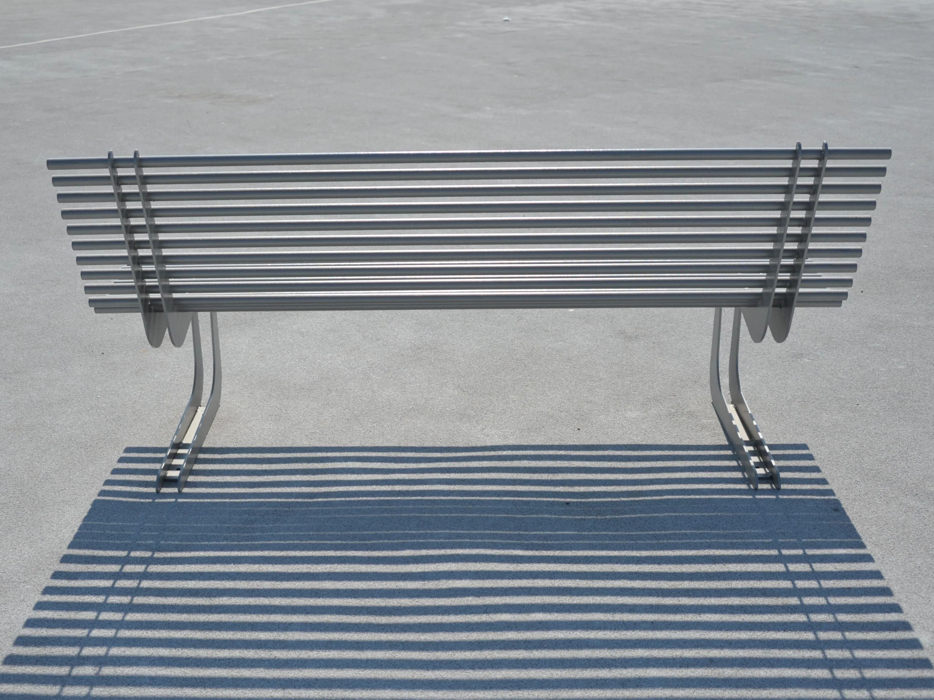 Стальная скамья со спинкой Viscio Urban Design MOBY ARCH-00108961 - Вид №2