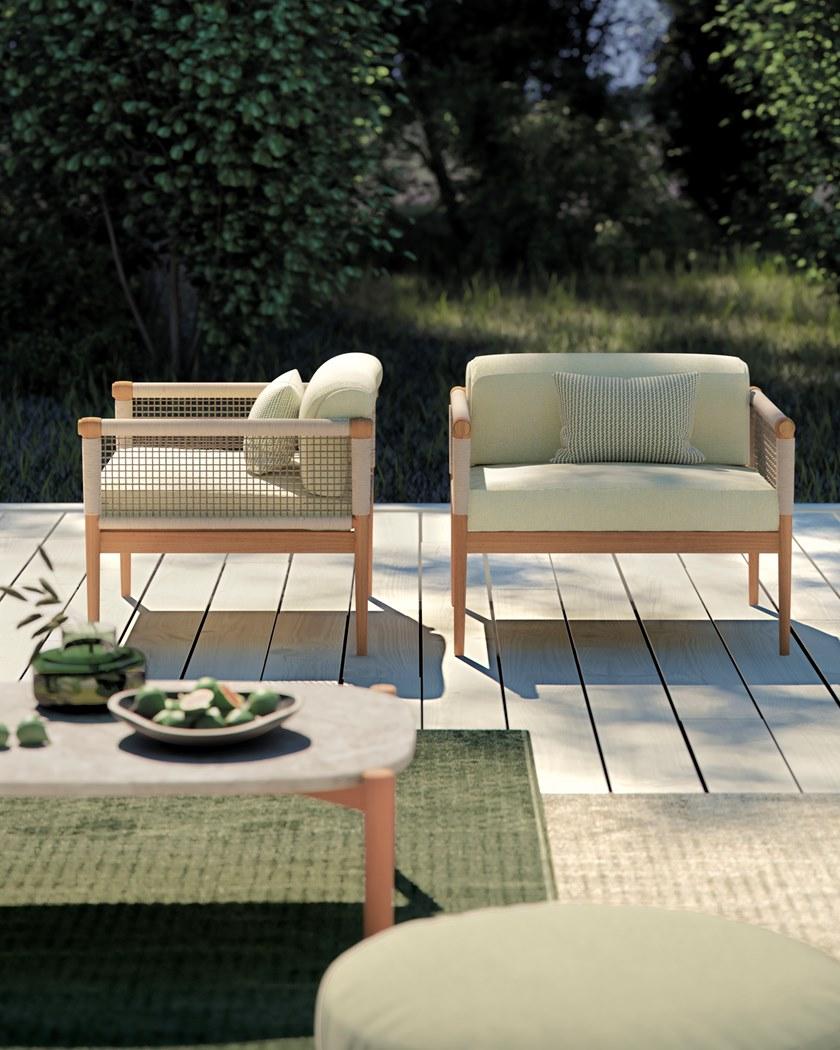 Atmosphera Садовое кресло с подлокотниками из веревки и ткани Lodge Lg.pl - Вид №4