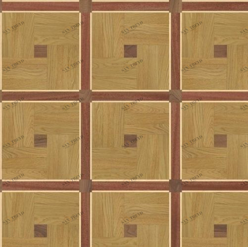 Художественный паркет Da Vinci Щитовой 26-300 Дуб (Гладкая) 500х500 мм 26010300