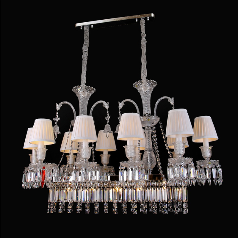 Люстра Baccarat 10 от Delight Collection белая/прозрачная/ хром ZZ86303-10 DELIGHT COLLECTION ДИЗАЙНЕРСКИЕ 247048 Белый  - Вид №1